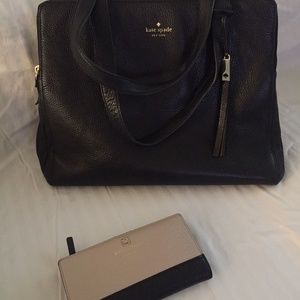 Kate Spade Black Zipper Purse